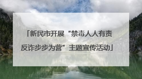 新民市开展“禁毒人人有责 反诈步步为营”主题宣传活动